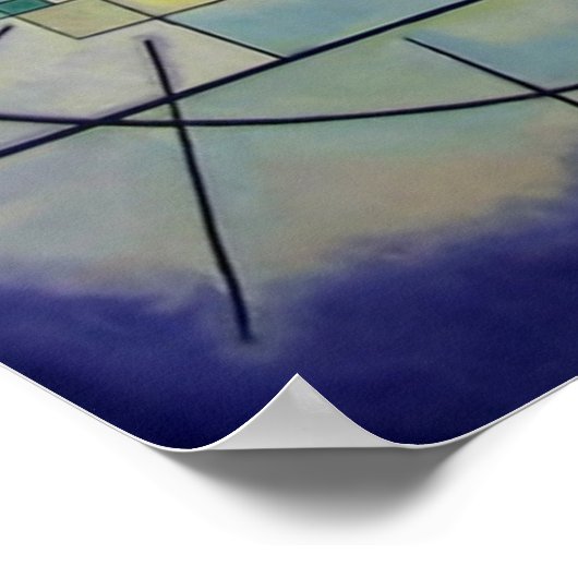 Kandinsky 1925/yellow/red/blue/pixdezines poster (Hoek)