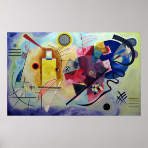 Kandinsky 1925/yellow/red/blue/pixdezines poster