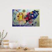 Kandinsky 1925/yellow/red/blue/pixdezines poster (Keuken)