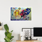 Kandinsky 1925/yellow/red/blue/pixdezines poster (Thuiskantoor)