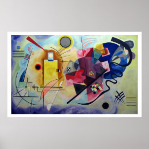 Kandinsky 1925/yellow/red/blue/pixdezines poster