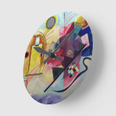 Kandinsky 1925/yellow/red/blue/pixdezines ronde klok (Hoek)