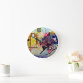 Kandinsky 1925/yellow/red/blue/pixdezines ronde klok (Huis)