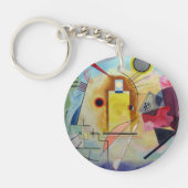 Kandinsky 1925/yellow/red/blue/pixdezines sleutelhanger (Voorkant)