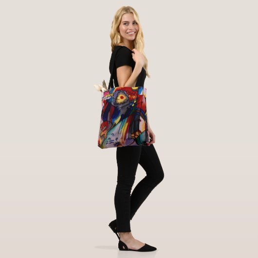 Kandinsky - 293, beroemde kunst, tote bag (Op model)