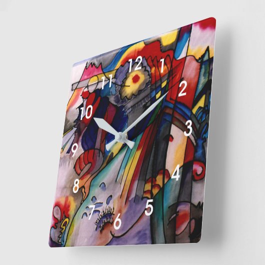 Kandinsky - 293 vierkante klok (Hoek)