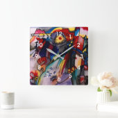 Kandinsky - 293 vierkante klok (Huis)