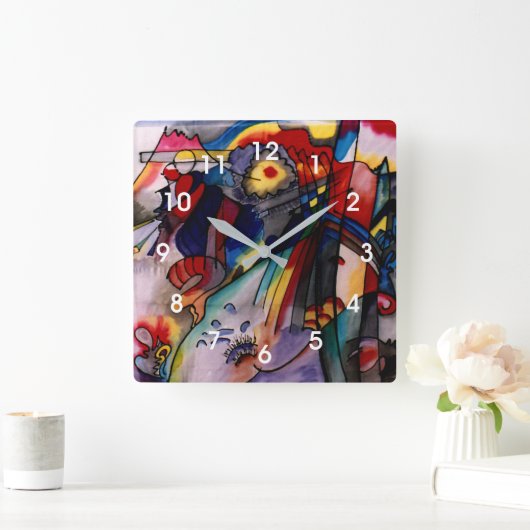 Kandinsky - 293 vierkante klok (Huis)