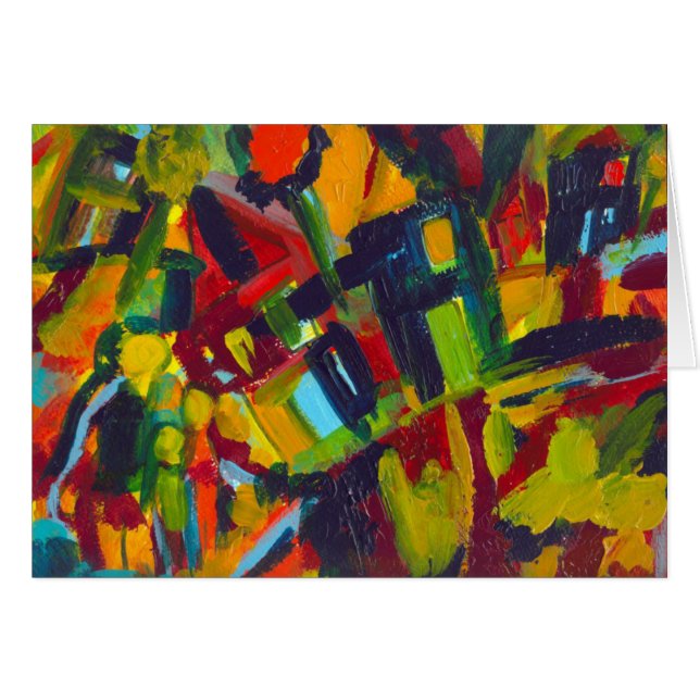 Kandinsky 304 Colorful Abstract Artwork (Voorkant Horizontaal)