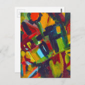 Kandinsky 304 Colorful Abstract Artwork Briefkaart (Voorkant / Achterkant)