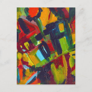 Kandinsky 304 Colorful Abstract Artwork Briefkaart