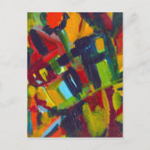 Kandinsky 304 Colorful Abstract Artwork Briefkaart (Voorkant)