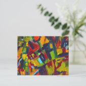 Kandinsky 304 Colorful Abstract Artwork Briefkaart (Staand voorkant)