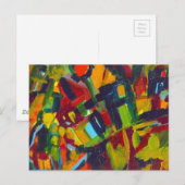 Kandinsky 304 Colorful Abstract Artwork Briefkaart (Voorkant / Achterkant)