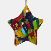 Kandinsky 304 Colorful Abstract Artwork Keramisch Ornament (Rechts)