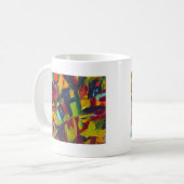 Kandinsky 304 Colorful Abstract Artwork Koffiemok (Voorkant links)