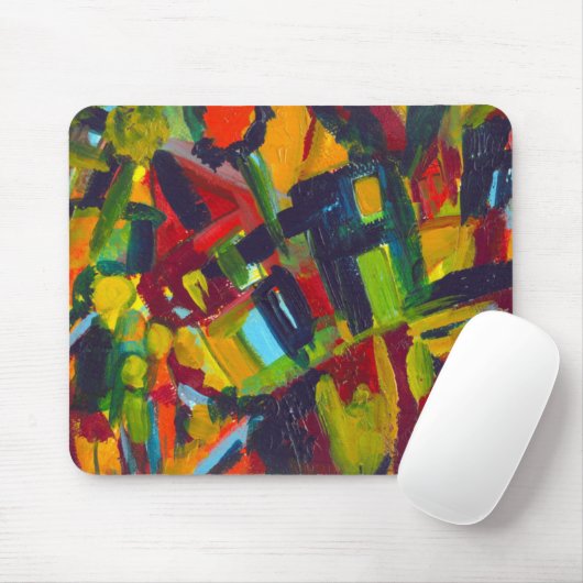 Kandinsky 304 Colorful Abstract Artwork Muismat (Met muis)