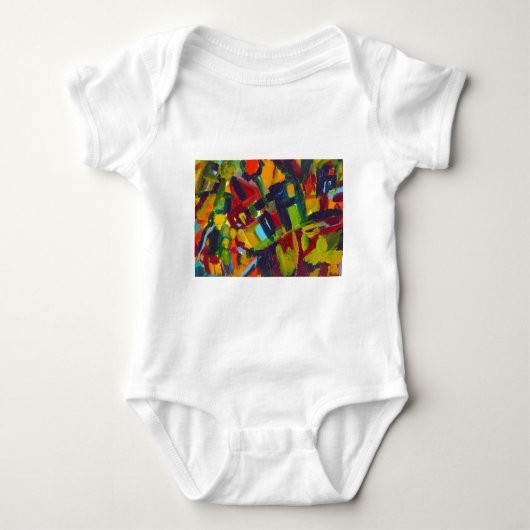 Kandinsky 304 Colorful Abstract Artwork Romper (Voorkant)