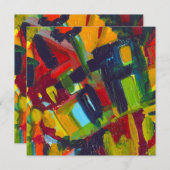 Kandinsky '304' Colorful Abstract schilderen (Voorkant / Achterkant)