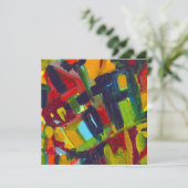 Kandinsky '304' Colorful Abstract schilderen (Staand voorkant)