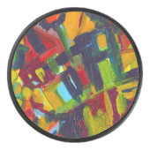 Kandinsky '304' Colorful Abstract schilderen Hockey Puck (Voorkant)