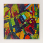 Kandinsky '304' Colorful Abstract schilderen Legpuzzel (Horizontaal)