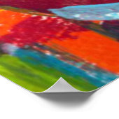 Kandinsky '304' Colorful Abstract schilderen Poster (Hoek)