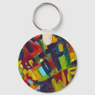 Kandinsky '304' Colorful Abstract schilderen Sleutelhanger
