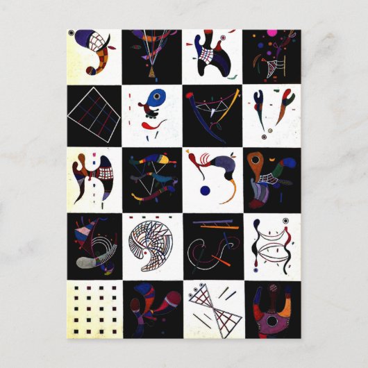 Kandinsky - 4x5=20 briefkaart (Voorkant)