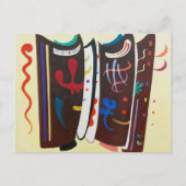 Kandinsky aangevuld bruin Abstract schilderij Briefkaart (Voorkant)