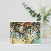 kandinsky abrupte kunst briefkaart (Staand voorkant)