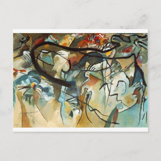 kandinsky abrupte kunst briefkaart (Voorkant)