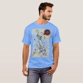 Kandinsky Absract Expressionist Carolina Blue T-shirt (Voorkant volledig)