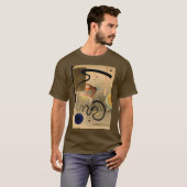 Kandinsky Abstract Artwork Brown T-shirt (Voorkant volledig)