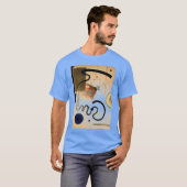 Kandinsky Abstract Artwork Carolina Blue T-shirt (Voorkant volledig)