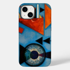 Kandinsky Abstract Blauw Sinaasappel Kunstverf Case-Mate iPhone 14 Hoesje