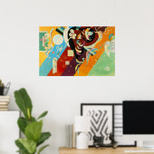 Kandinsky Abstract Canvas Schilderen Poster (Thuiskantoor)