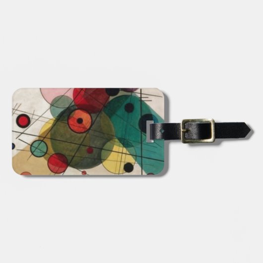Kandinsky Abstract Circles Bagage Reistas Label Bagagelabel (Voorkant horizontaal)