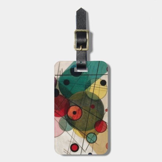 Kandinsky Abstract Circles Bagage Reistas Label Bagagelabel (Voorkant verticaal)