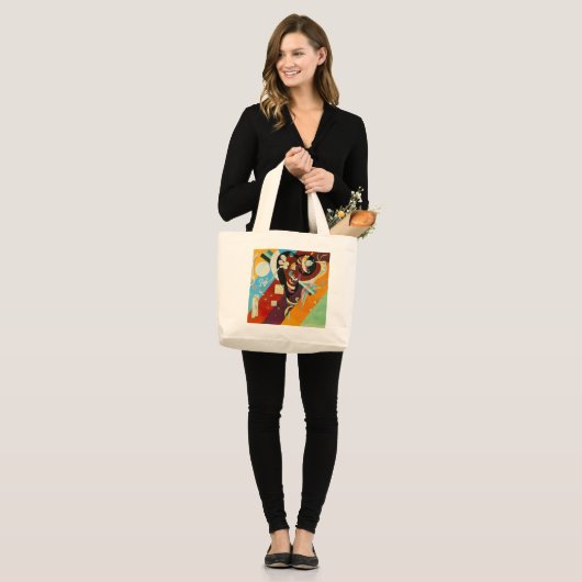 Kandinsky Abstract Compositon IX Grote Tote Bag (Voorkant (model))