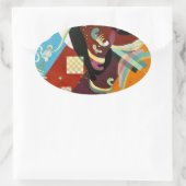 Kandinsky Abstract Compositon IX Ovale Sticker (Tas)