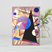 Kandinsky - Abstract Cubisme met Pinks en Blues Kaart (Staand voorkant)