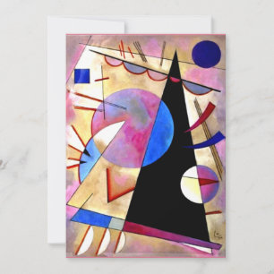 Kandinsky - Abstract Cubisme met Pinks en Blues Kaart