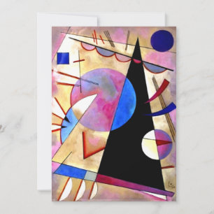 Kandinsky - Abstract Cubisme met Pinks en Blues Kaart