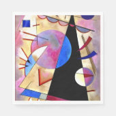 Kandinsky - Abstract Cubisme met Pinks en Blues Servet (Voorkant)