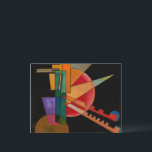 Kandinsky - Abstract Interpretation Feestdagenkaart<br><div class="desc">Abstract Interpretation,  popular painting by Wassily Kandinsky.</div>