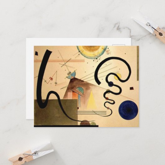 Kandinsky Abstract Kaart (Voorkant / Achterkant in situ)