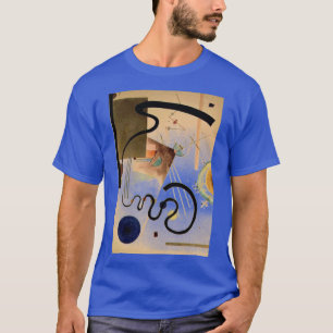 Kandinsky Abstract kunstwerk Deep Royal Blue T-shirt