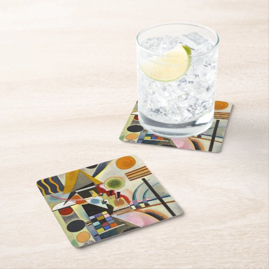 Kandinsky Abstract Kunstwerk Kartonnen Onderzetters (Insitu)