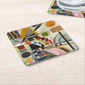 Kandinsky Abstract Kunstwerk Kartonnen Onderzetters (Schuin)